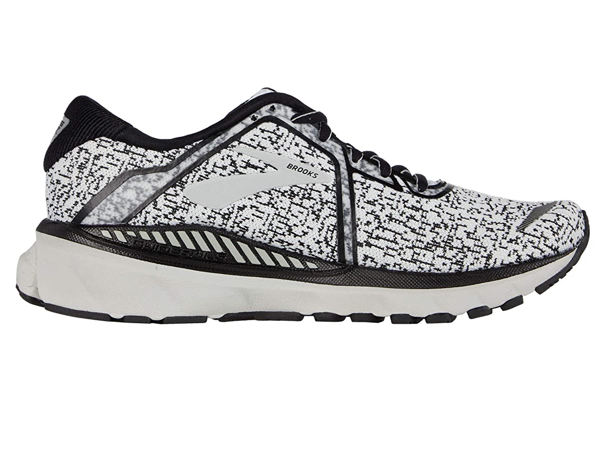Women's Brooks Adrenaline GTS 20, White/Black/Desert Flower, 10 B Medium
