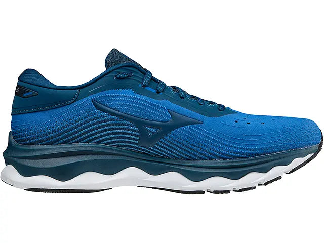 Men's Mizuno Wave Sky 5, Peacock Blue, 9.5 D Medium