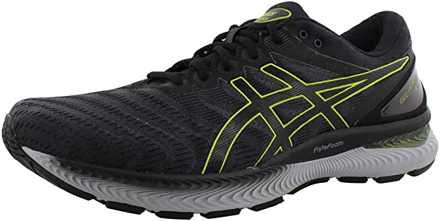 Men's Asics Gel-Nimbus 22, Carrier Grey/Lime Zest, 14 D Medium