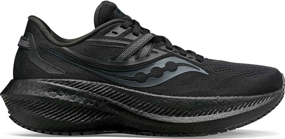 Men's Saucony Triumph 20, Triple Black, 10 D Medium