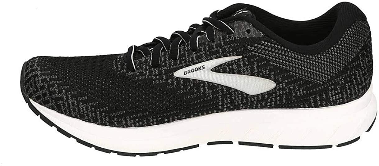 Women's Brooks Revel 3, Black/White, 9.5 B Medium
