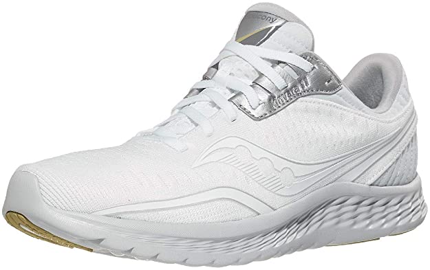Men's Saucony Kinvara 11, White/Grey, 11.5 D Medium