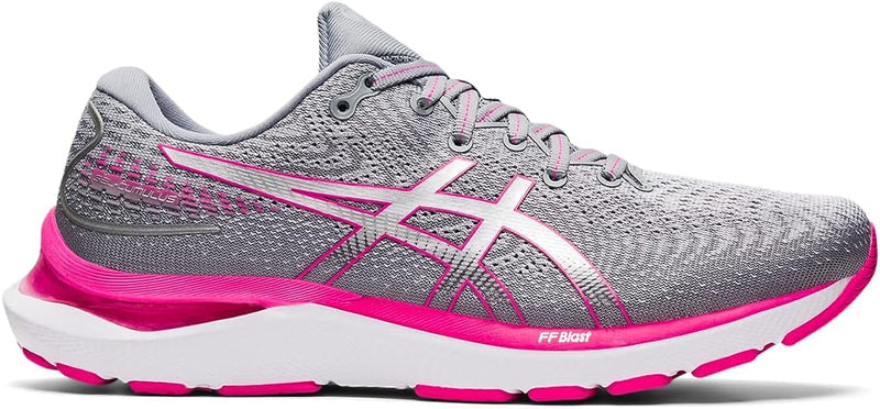 Women's Asics Gel-Cumulus 24, Sheet Rock/Pink Glo, 5 D Wide