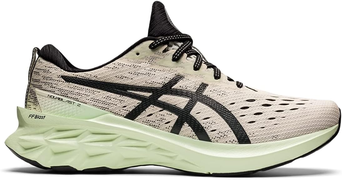Men's Asics Novablast 2, Birch/Black, 10 D Medium