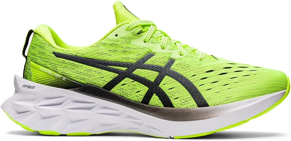 Men's Asics Novablast 2, Hazard Green/Carrier Grey, 7.5 D Medium