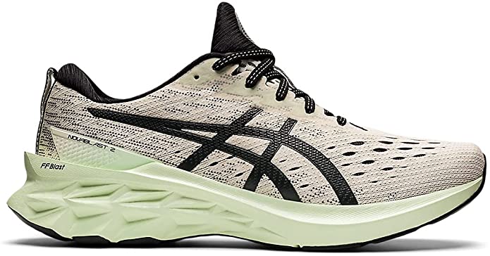 Men's Asics Novablast 2, Birch/Black, 10.5 D Medium