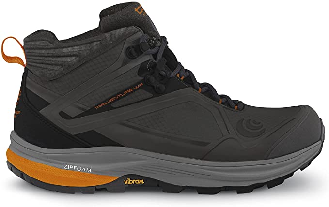 Men's Topo Athletic Trailventure WP, Black/Orange, 8.5 D Medium