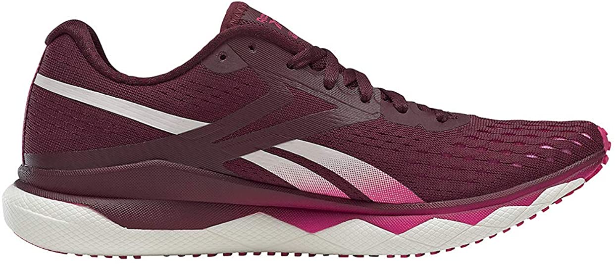 Women's Reebok Floatride Run Fast 2.0, Maroon/Proud Pink/White, 9.5 B Medium