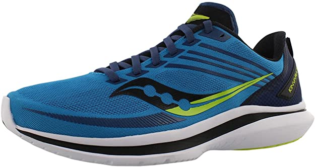 Men's Saucony Kinvara 12, Blue/Citrus, 10.5 D Medium