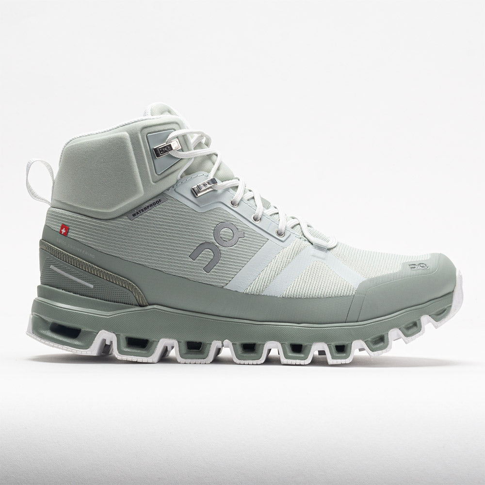 Women's On Cloudrock Waterproof, Mineral/Kelp, 8.5 B Medium