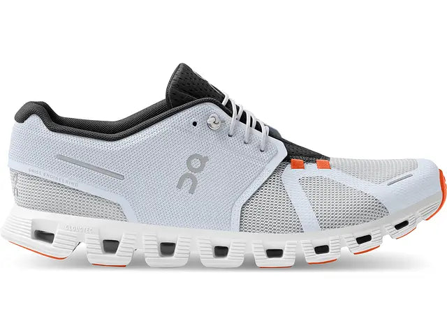 Men's On Cloud 5, White/Flame, 10.5 D Medium