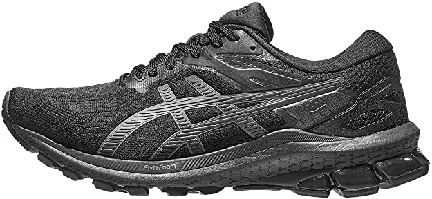 Women's Asics GT-1000 10, Black/Black, 7.5 B Medium