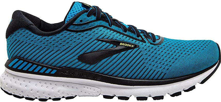 Men's Brooks Adrenaline GTS 20, Blue/Black/Nightlife, 13 D Medium