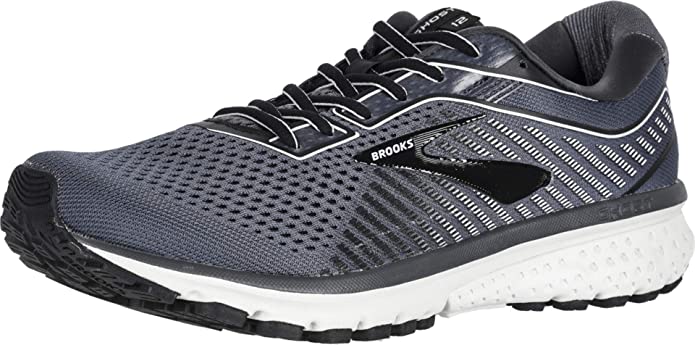 Men's Brooks Ghost 12, Black/Pearl/Oyster, 9 D Medium