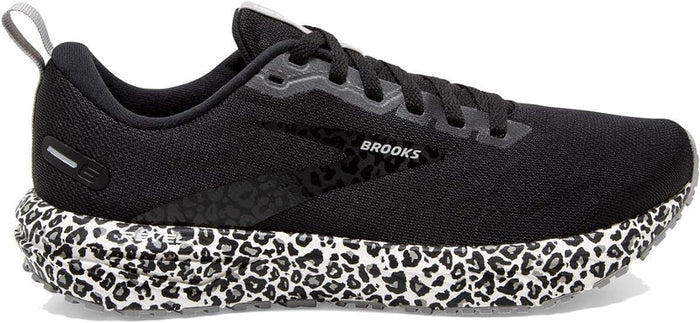 Women's Brooks Revel 6, Black/Alloy/White, 8 B Medium