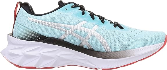 Men's Asics Novablast 2, Clear Blue/White, 13 D Medium