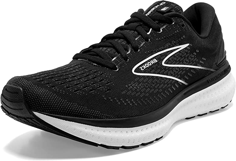 Men's Brooks Glycerin 19, Black/White, 12.5 D Medium