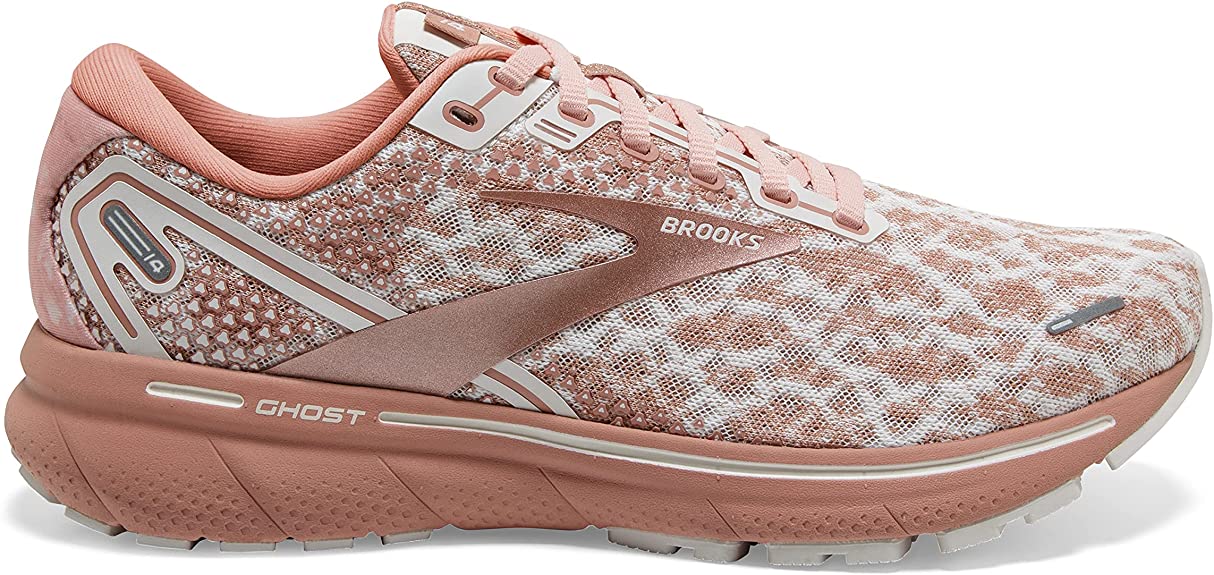 Women's Brooks Ghost 14, Terra Delicacy Brown/Coral Cloud, 9 B Medium