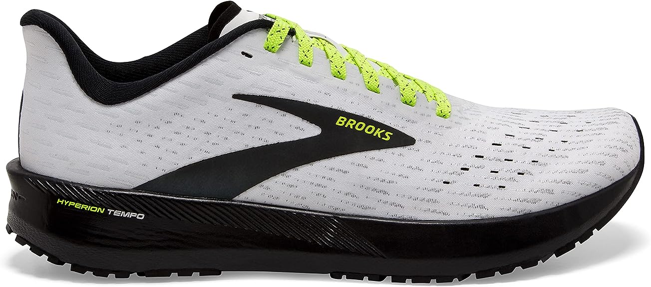 Women's Brooks Hyperion Tempo, White/Nightlife/Black, 9 B Medium