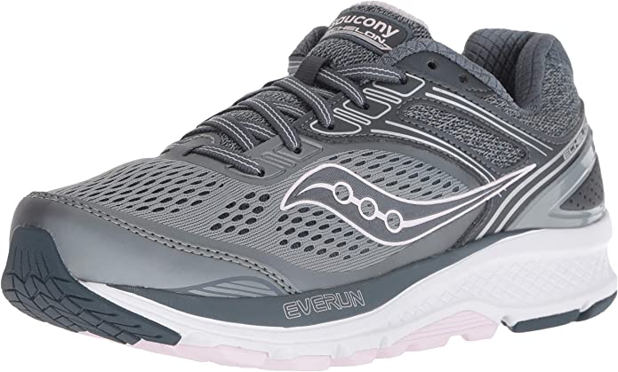 Women's Saucony Echelon 7, Slate/Pink, 10.5 2E Extra Wide