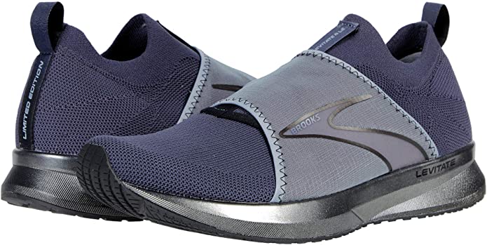 Men's Brooks Levitate 4 L.E., Grey/Black/Red, 9.5 D Medium