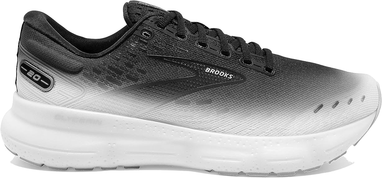 Men's Brooks Glycerin 20, Black/Lilac/White, 10 D Medium