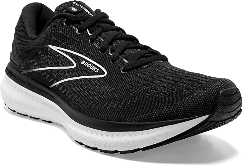 Men's Brooks Glycerin 19, Black/White, 9.5 D Medium