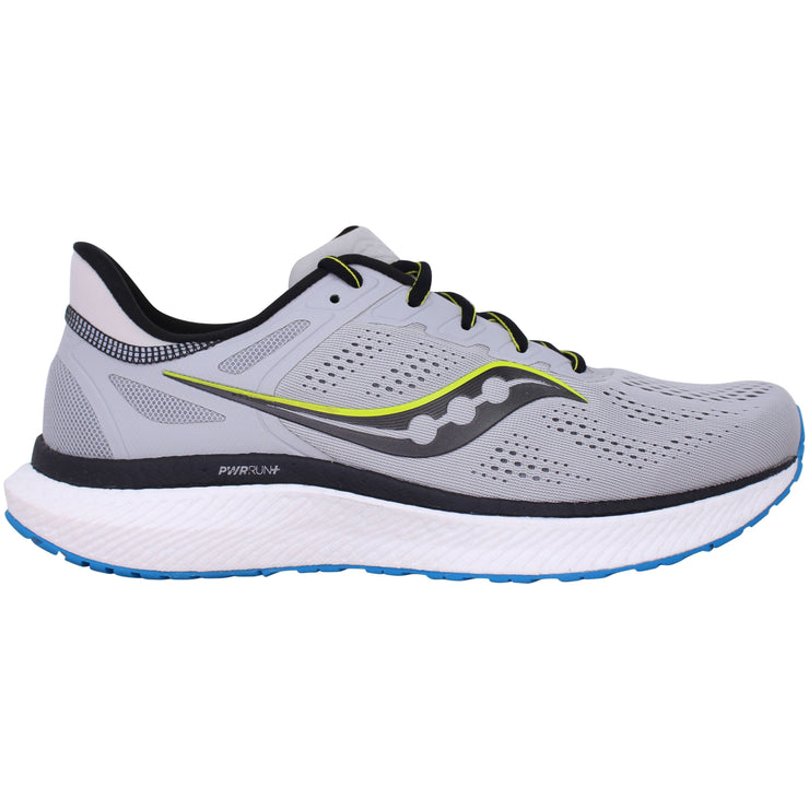 Men's Saucony Hurricane 23, Grey/Black, 8 D Medium