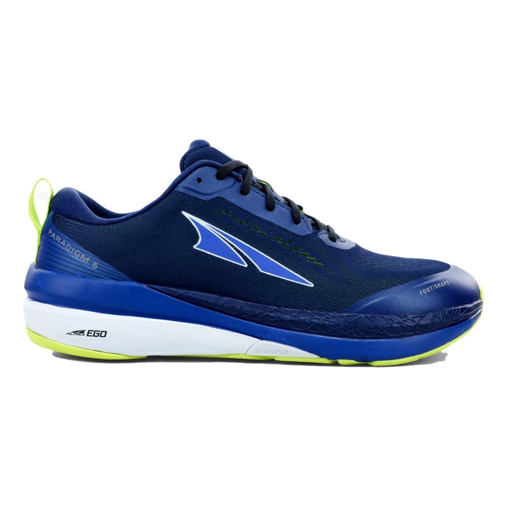 Men's Altra Paradigm 5, Blue/Lime, 13 D Medium