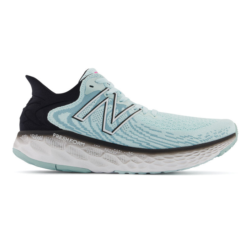 Women's New Balance Fresh Foam 1080 v11, Pale Blue Chill/Black, 8.5 B Medium