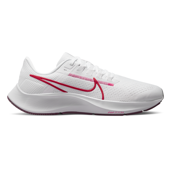 Women's Nike Pegasus 38, White/Hibiscus/Iris Whisper, 10.5 B Medium