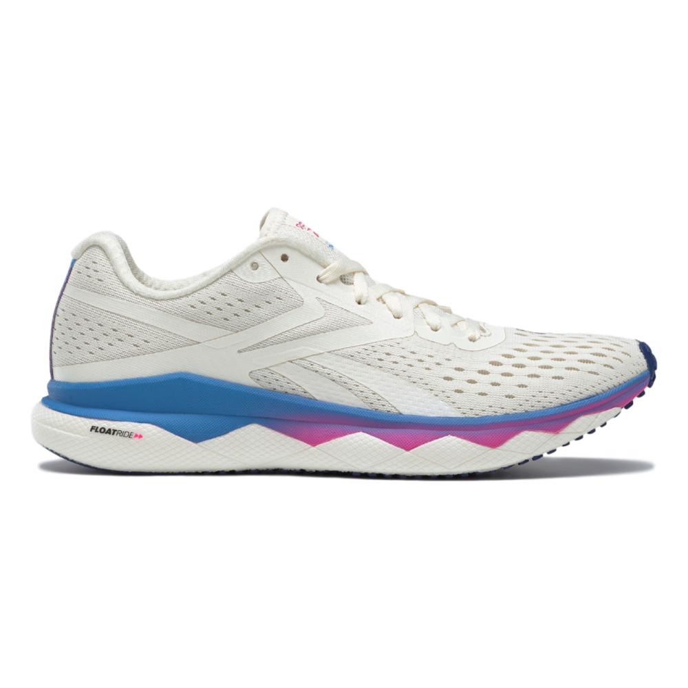 Women's Reebok Floatride Run Fast 2.0, Chalk/Proud Pink/Horizon Blue, 8.5 B Medium