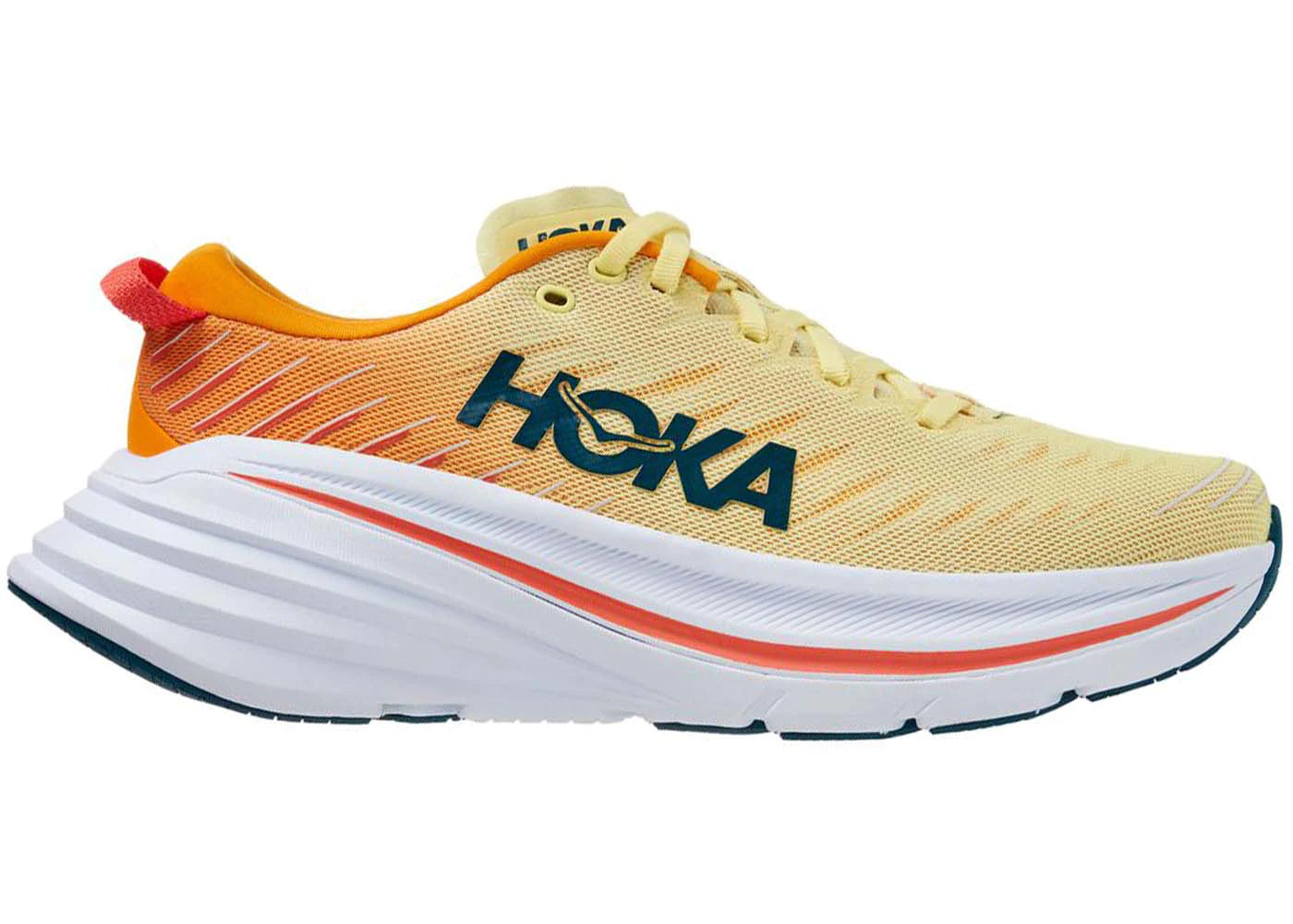 Women's Hoka Bondi X, Yellow Pear/Radiant Yellow, 8.5 B Medium