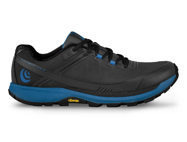 Men's Topo Athletic Runventure 3, Black/Blue, 8.5 D Medium