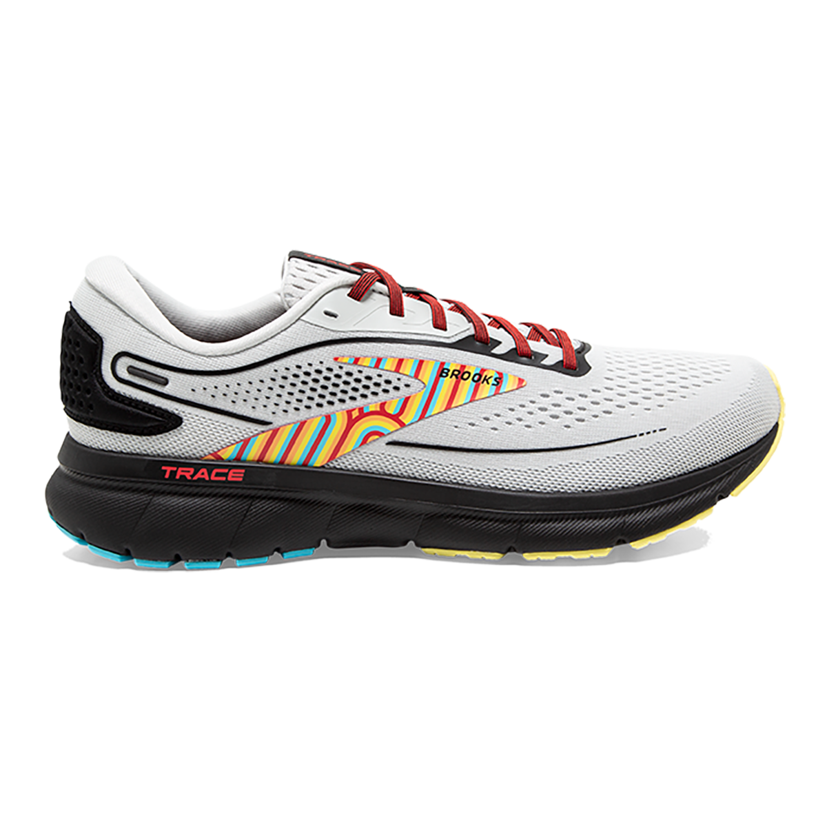 Women's Brooks Trace 2, Grey/Black/Limelight, 11.5 B Medium