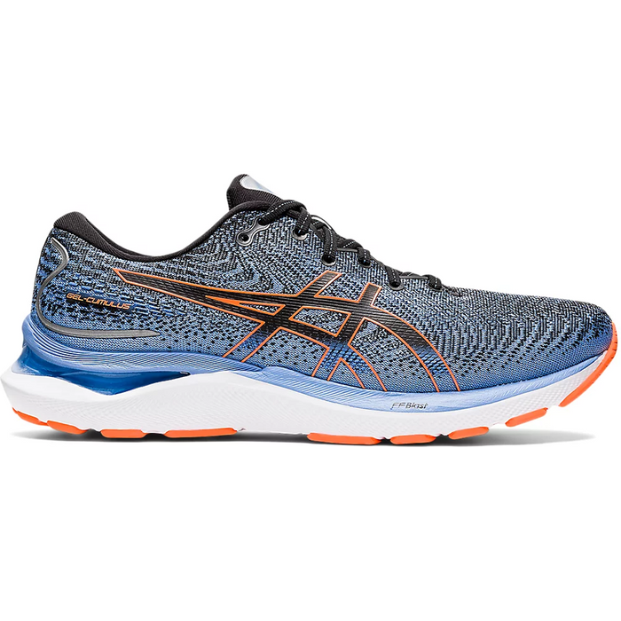 Men's Asics Gel-Cumulus 24, Black/Shocking Orange, 9 4E Extra Wide