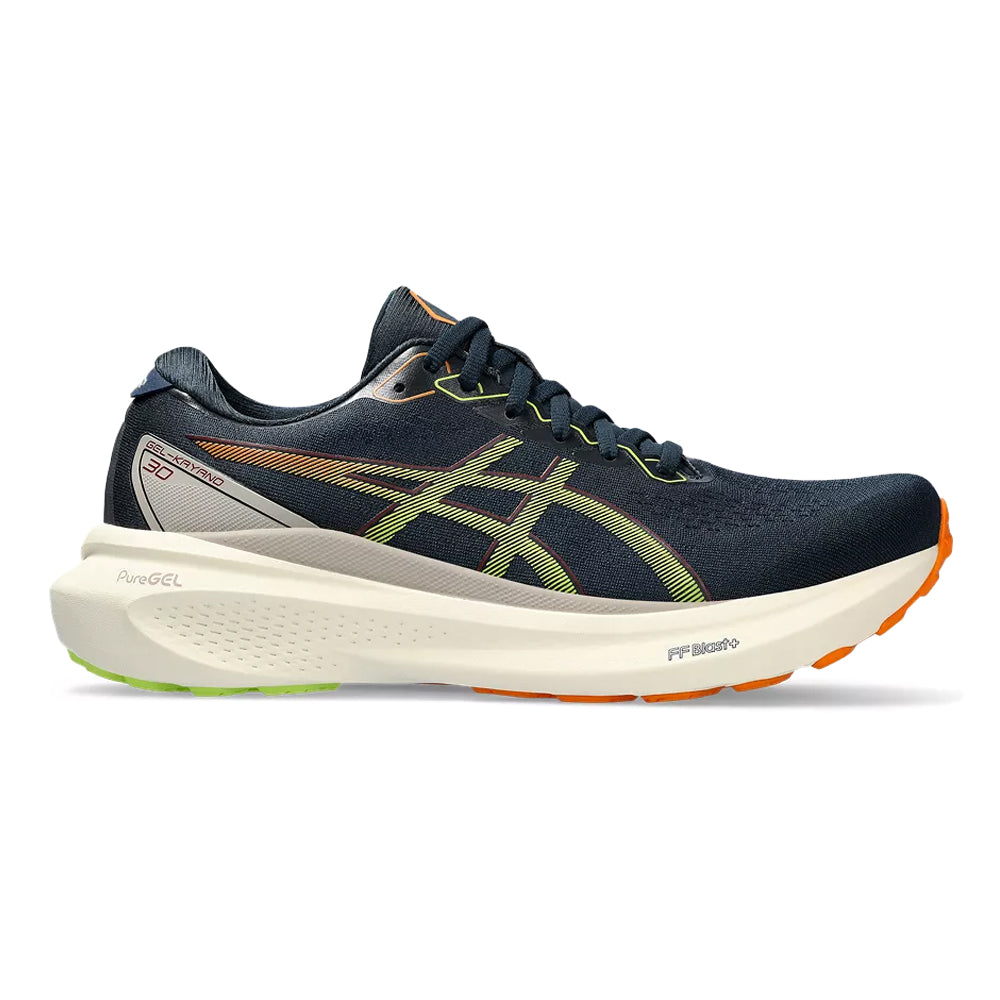 Men's Asics Gel-Kayano 30, French Blue/Neon Lime, 13 D Medium