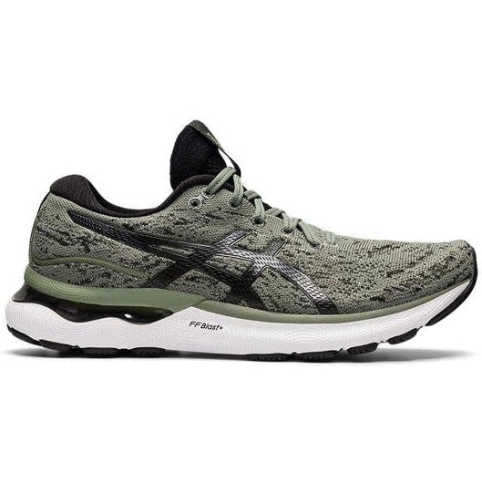 Men's Asics GEL-Nimbus 24 MK, Lichen Green/Black, 9 D Medium