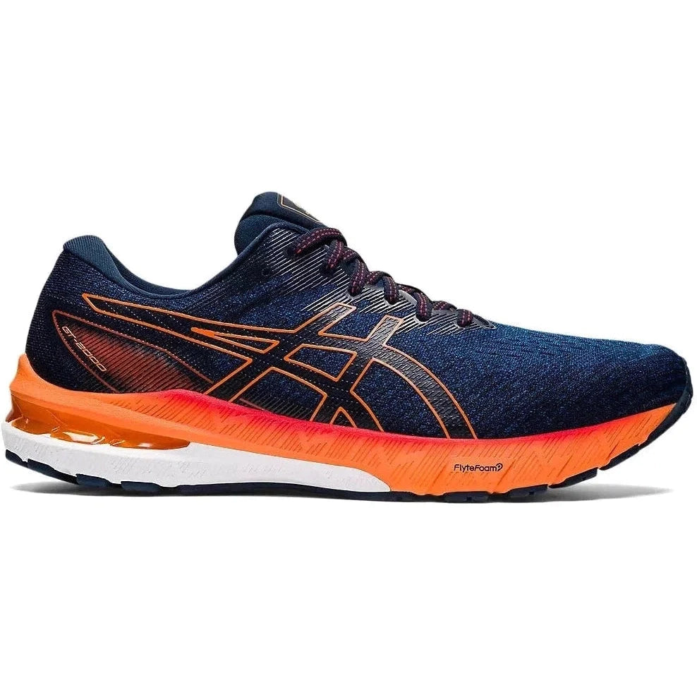 Men's Asics GT-2000 10, MAKO BLUE/SHOCKING ORANGE, 9.5 D Medium
