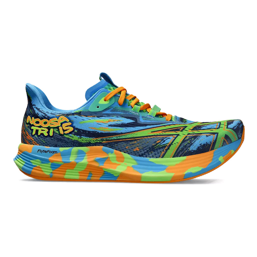 Men's Asics Noosa TRI 15, Waterscape/Electric Lime, 11 D Medium