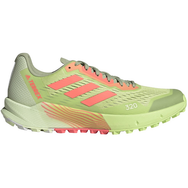 Men's Adidas Terrex Agravic Flow 2, Pulse Lime/Turbo/White, 8.5 D Medi