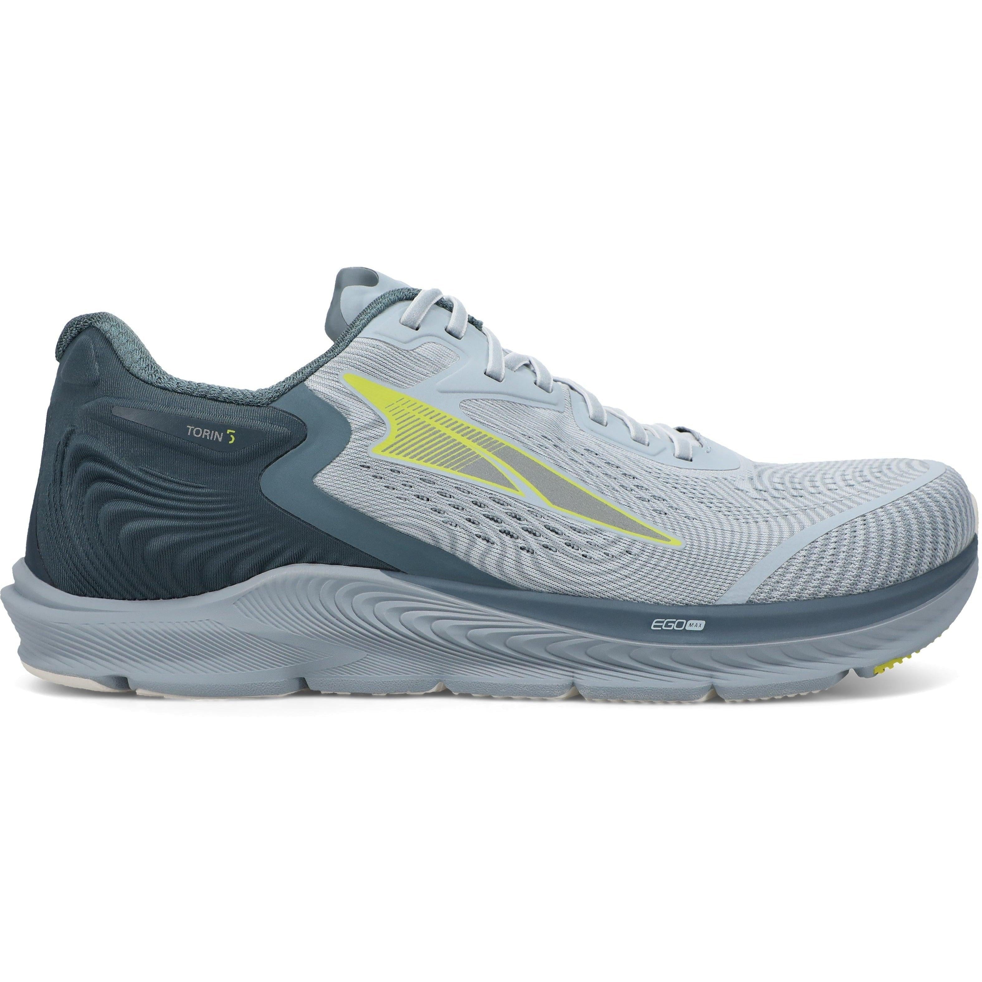 Men's Altra Torin 5, Grey/Lime, 9.5 D Medium