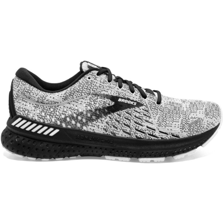 Men's Brooks Adrenaline GTS 21, White/Grey/Black, 13 D Medium