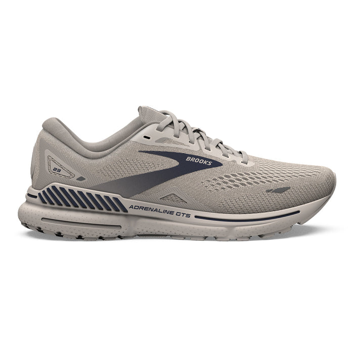 Men's Brooks Adrenaline GTS 23, Crystal Grey/Surf the Web/Grey, 14 D Medium