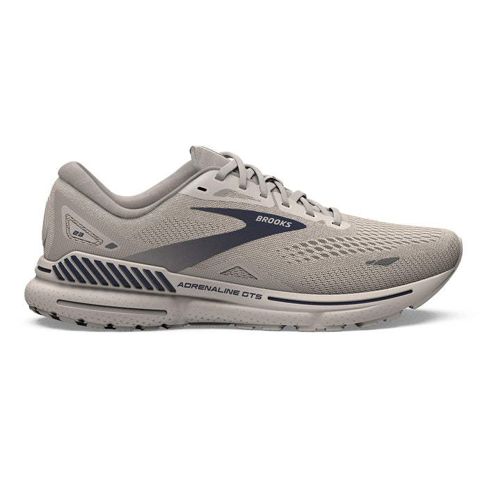 Men's Brooks Adrenaline GTS 23, Crystal Grey/Surf the Web/Grey, 15 D Medium