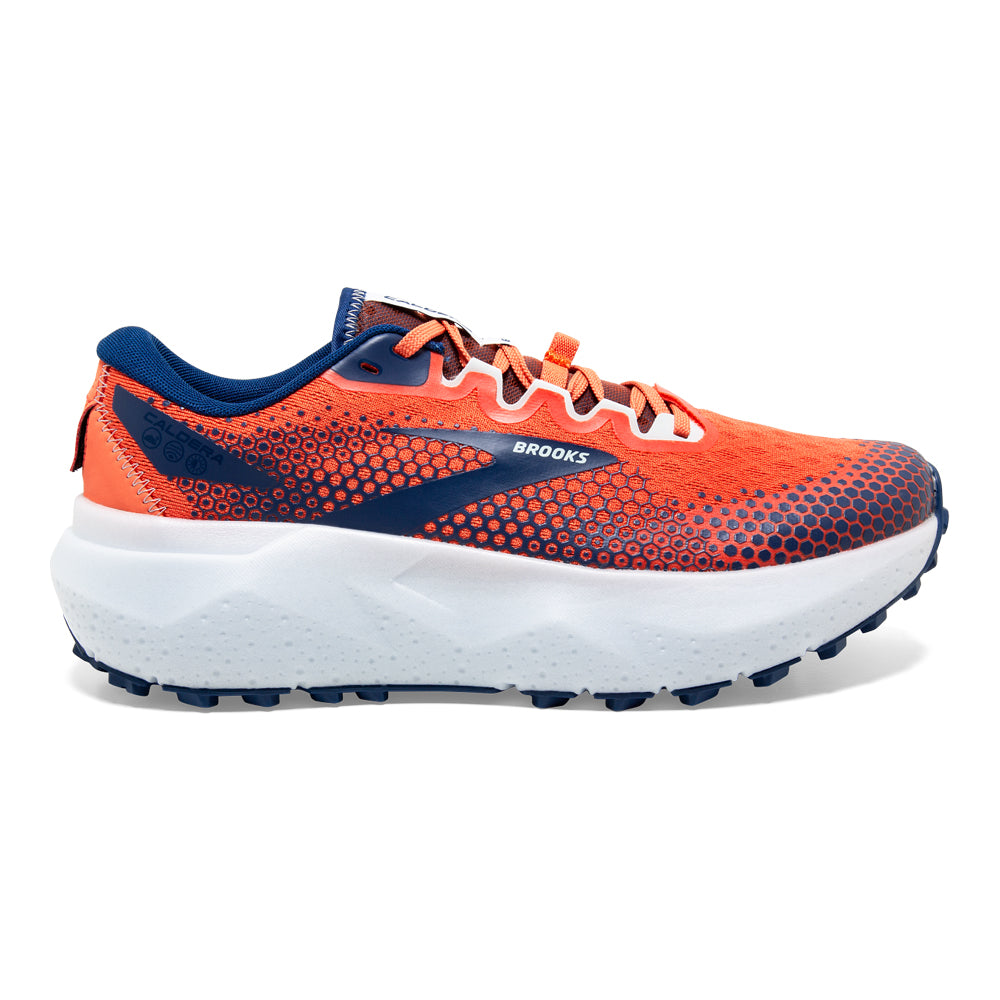 Men's Brooks Caldera 6, Firecracker/Navy/Blue, 7.5 D Medium