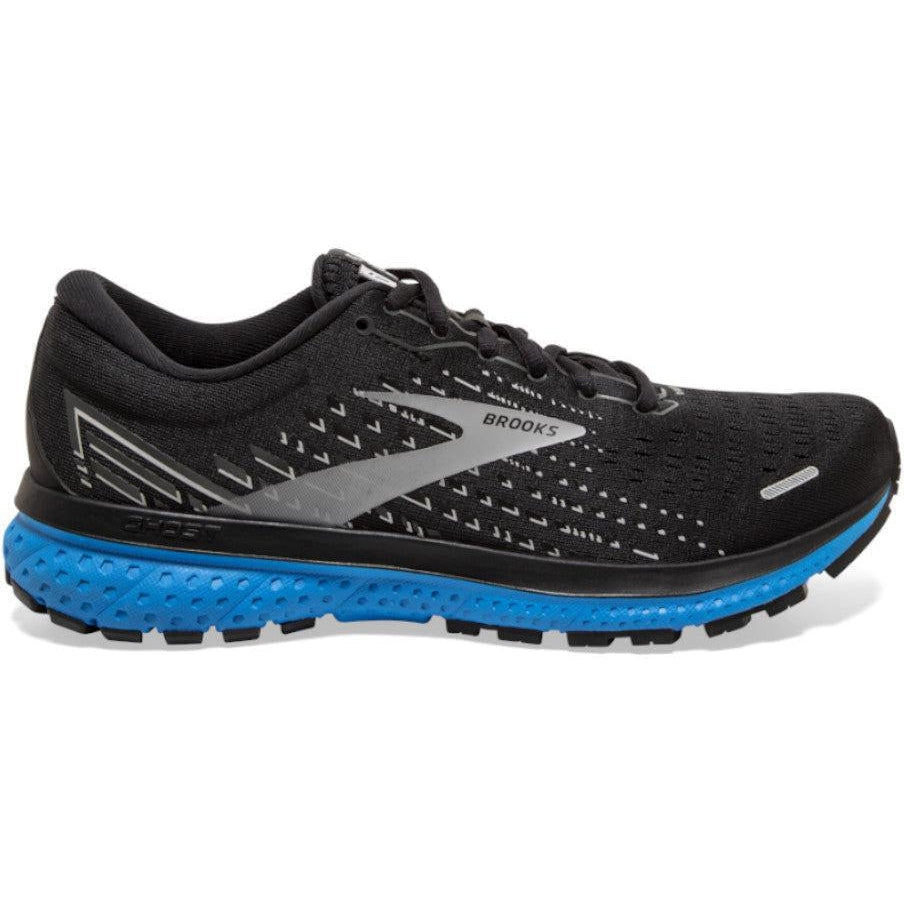 Men's Brooks Ghost 13, Black/Grey/Blue, 14 D Medium