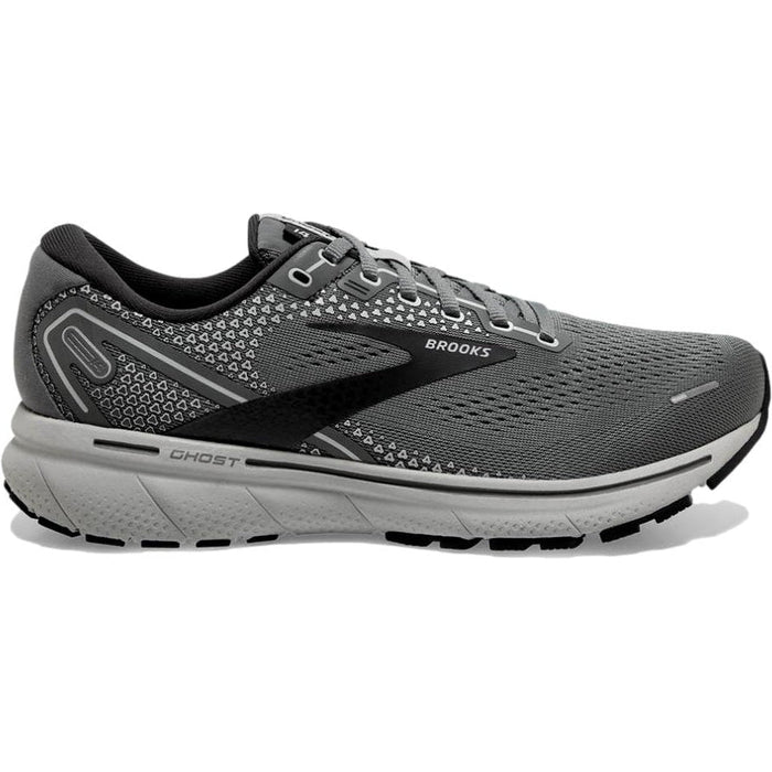 Men's Brooks Ghost 14, Grey/Alloy/Oyster, 13 2E Wide