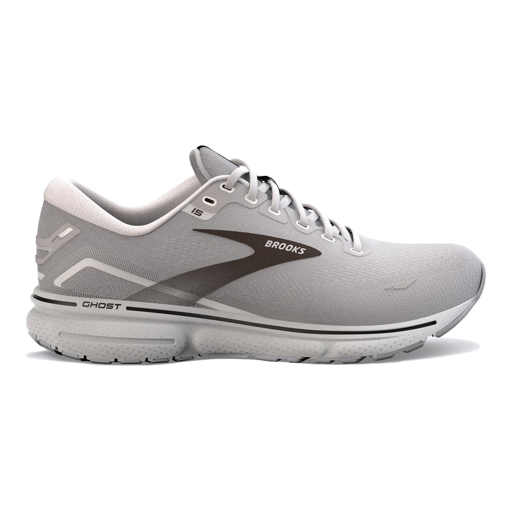 Men's Brooks Ghost 15, Alloy/Oyster/Black, 15 D Medium