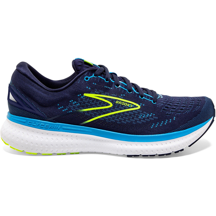 Men's Brooks Glycerin 19, Navy/Blue/Nightlife, 9.5 Wide